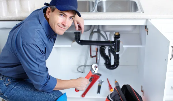 a plumber technician with a tool belt from Plumber Pflugerville in Cedar Park, TX - Cedar Park TX a plumber technician with a tool belt from Plumber Pflugerville in Cedar Park, TX - Cedar Park TX