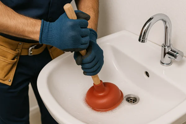 a male technician tightening a ball valve from Plumber Pflugerville in Round Rock, TX - Round Rock TX a male technician tightening a ball valve from Plumber Pflugerville in Round Rock, TX - Round Rock TX